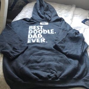 Men’s XL dark gray hooded sweatshirt